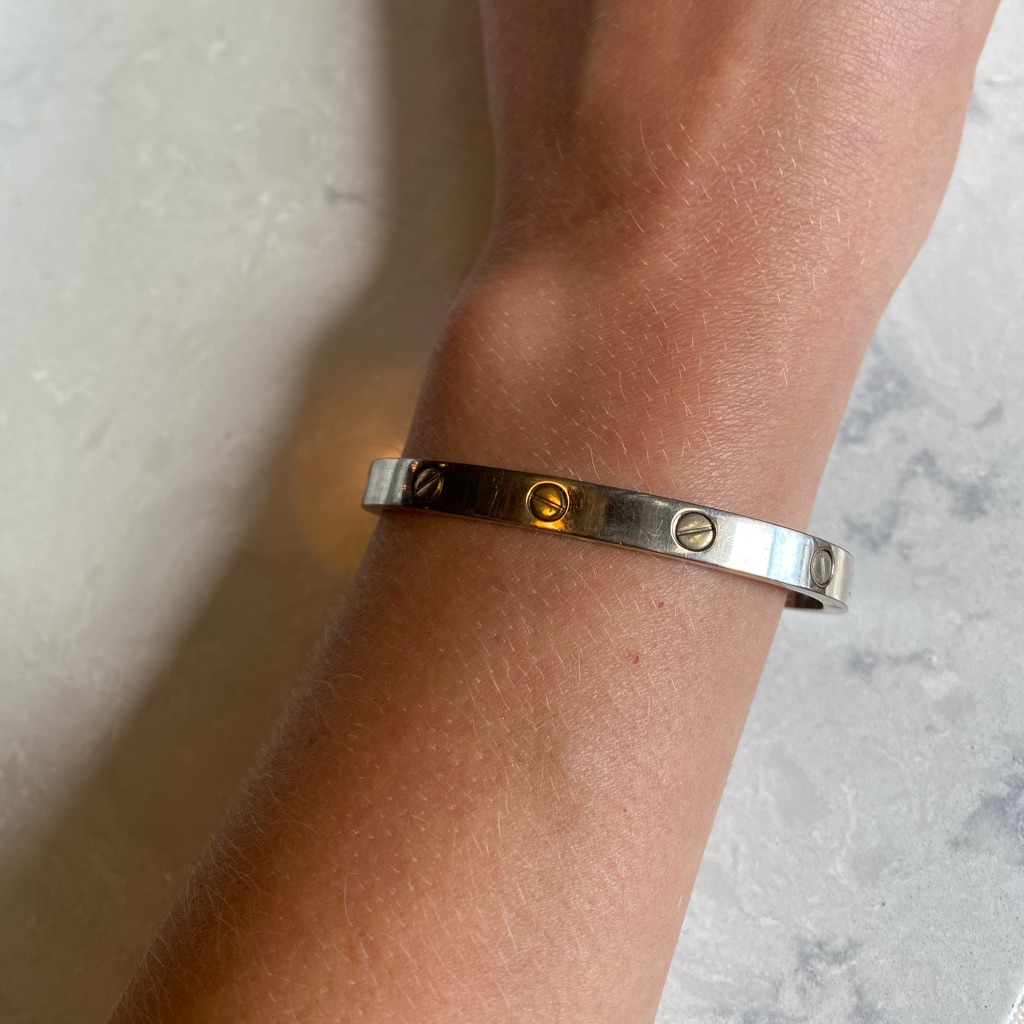 Silver Snap Bangle